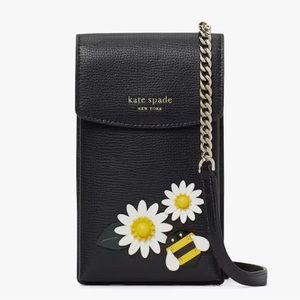 ♠️NWT♠️ KATE SPADE BEE SPENCER NORTH SOUTH PHONE CROSSBODY 🐝